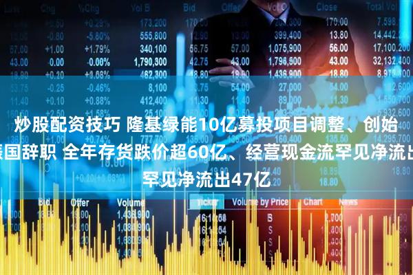炒股配资技巧 隆基绿能10亿募投项目调整、创始人李振国辞职 全年存货跌价超60亿、经营现金流罕见净流出47亿